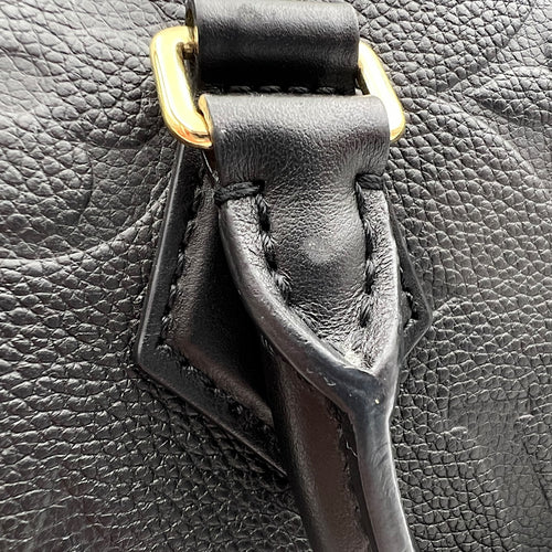 Louis Vuitton Speedy Bandouliere Top Handle Bag 20 Black in Empreinte Leather, Gold hardware_14