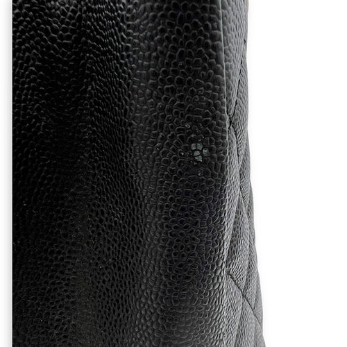 Chanel GST Shoulder Bag Black in Caviar Leather, Silver hardware_16