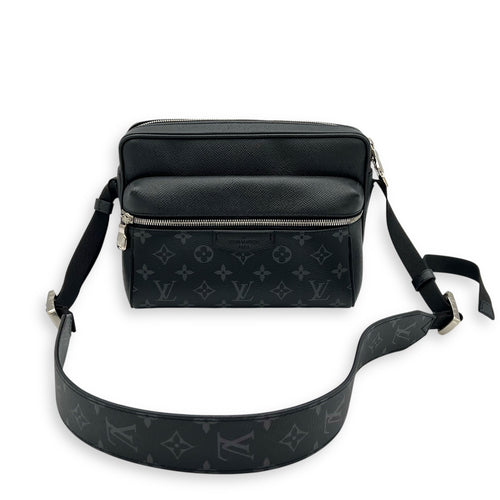 Louis Vuitton Logo Messenger Grey in Monogram Coated Canvas, Silver hardware_15
