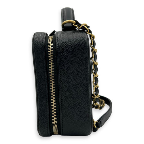 Chanel Filigree Top Handle Bag Medium Beige in Caviar Leather, Gold hardware_3