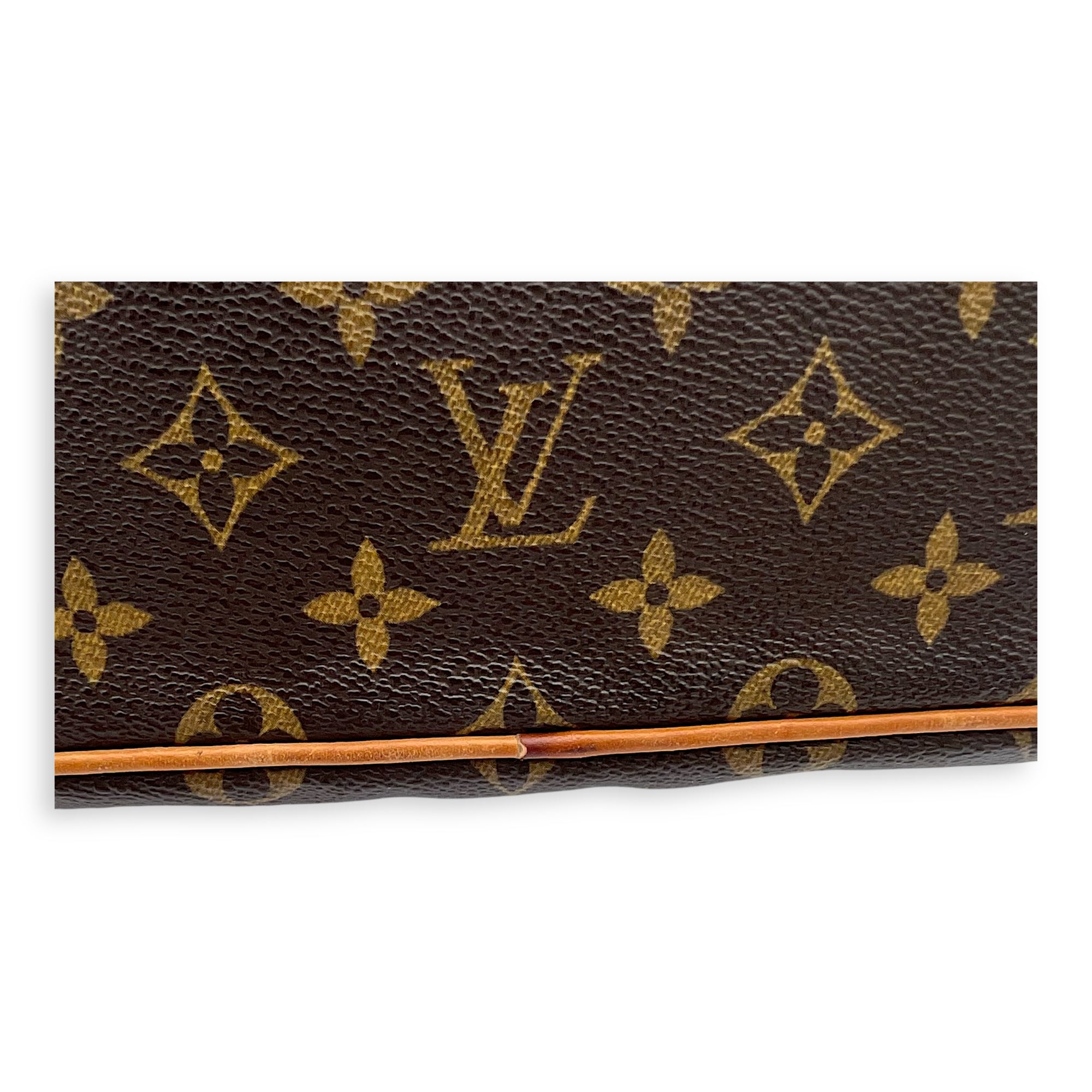 Louis Vuitton Palermo Top Handle Bag PM Brown in Monogram Coated Canvas, Gold hardware_11