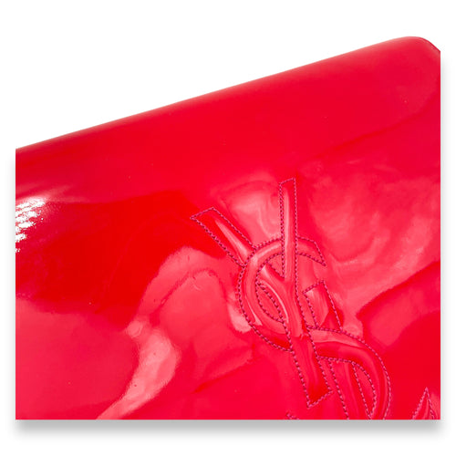 Belle De Jour Red Clutch in Patent Leather