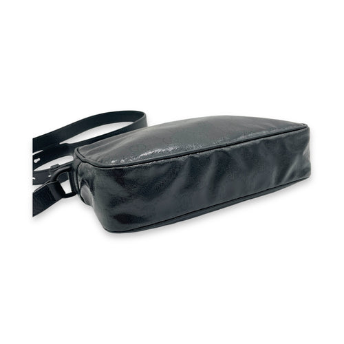 Others Messenger Black in Coated Canvas, black hardware