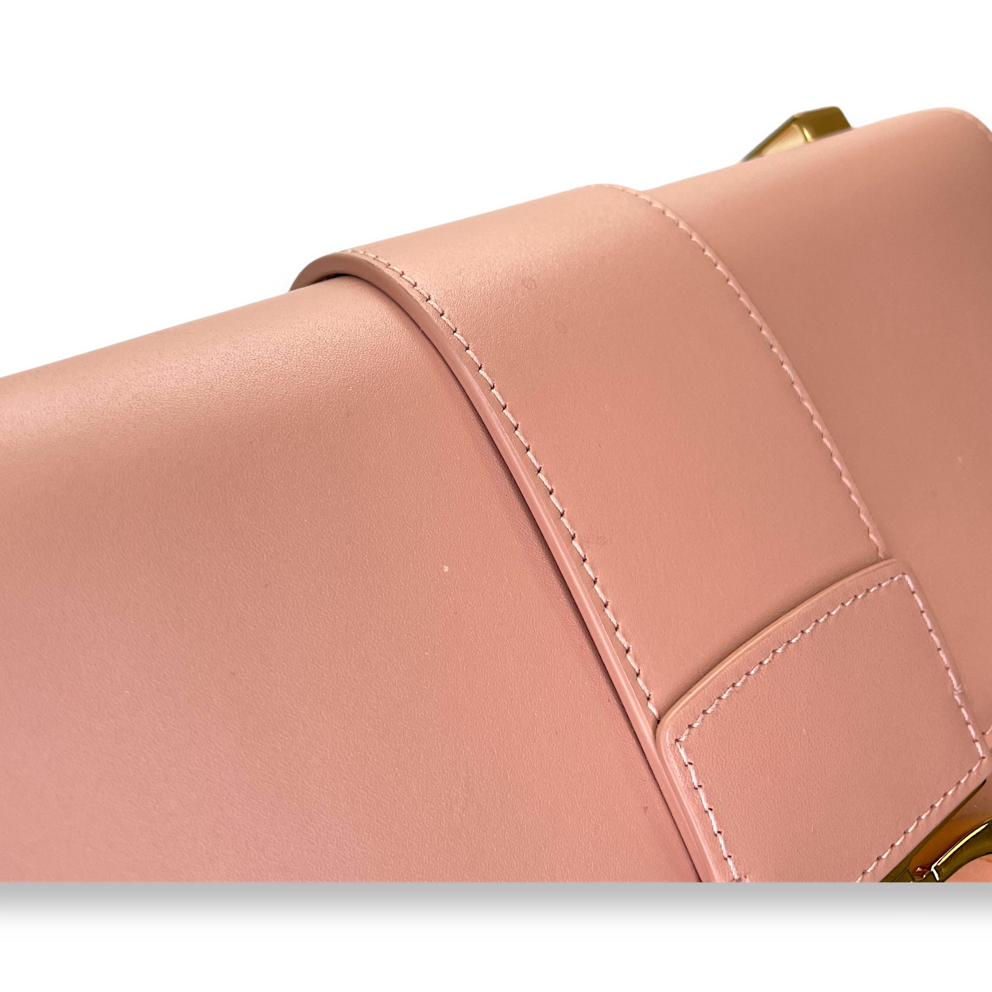 Montaigne Crossbody Bag 30 Pink in Calfskin, Gold hardware