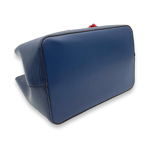 NeoNoe Shoulder Bag Blue in Epi Leather, Silver hardware