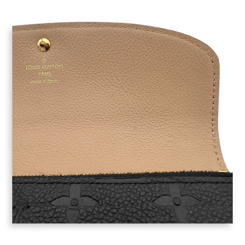 Louis Vuitton Emilie Wallet Black in Empreinte Leather, Gold hardware_21