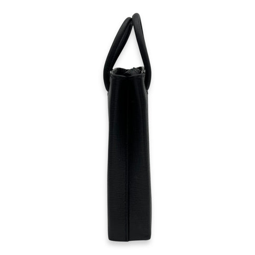 Balenciaga Shopping Tote Bag Black in Calfskin, Silver hardware_4