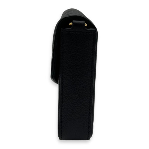 Louis Vuitton Felicie Wallet On Chain Black in Monogram Empreinte Leather, Gold hardware_3