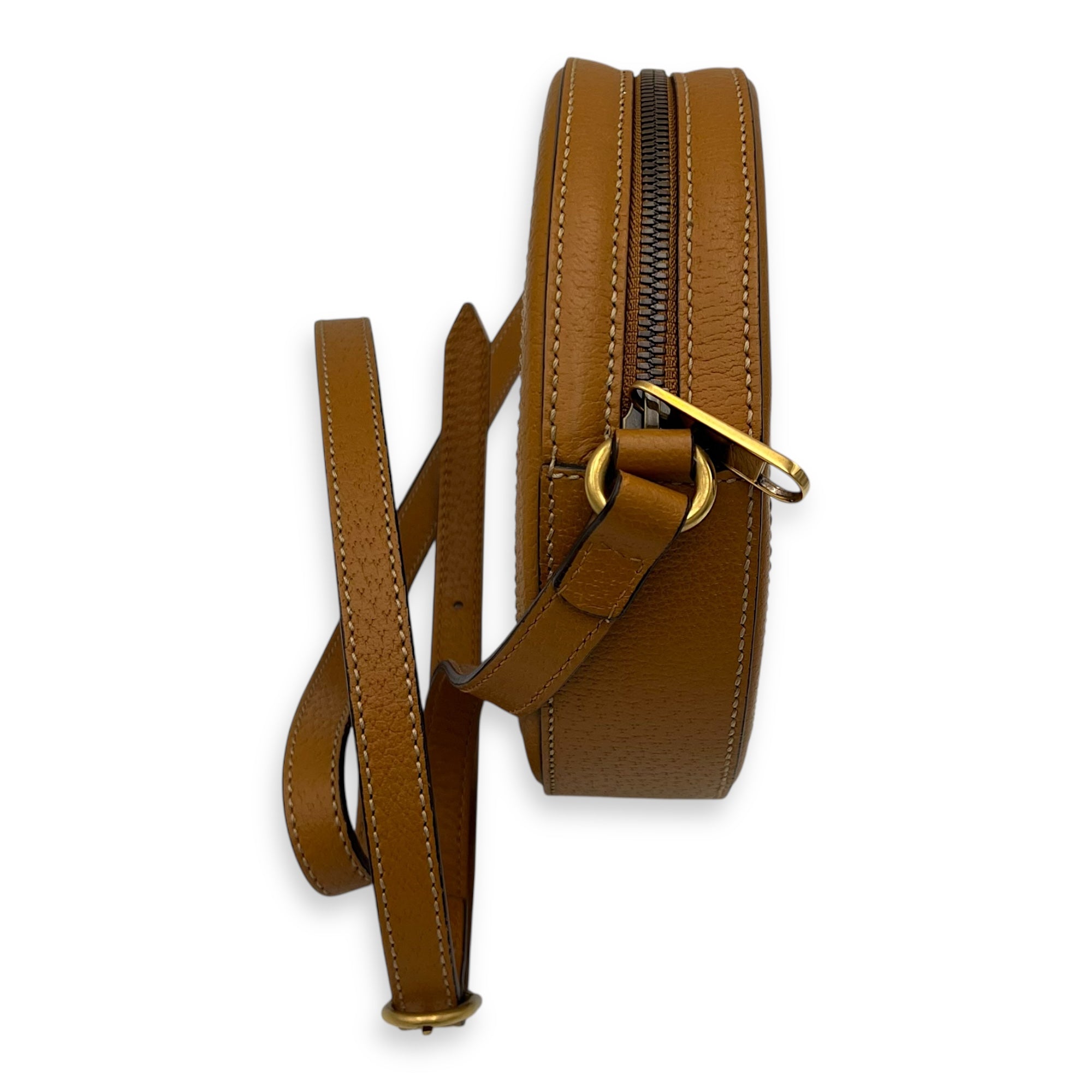 Gucci Round Interlocking x Disney Shoulder Bag Brown in Coated Canvas, Gold hardware_3