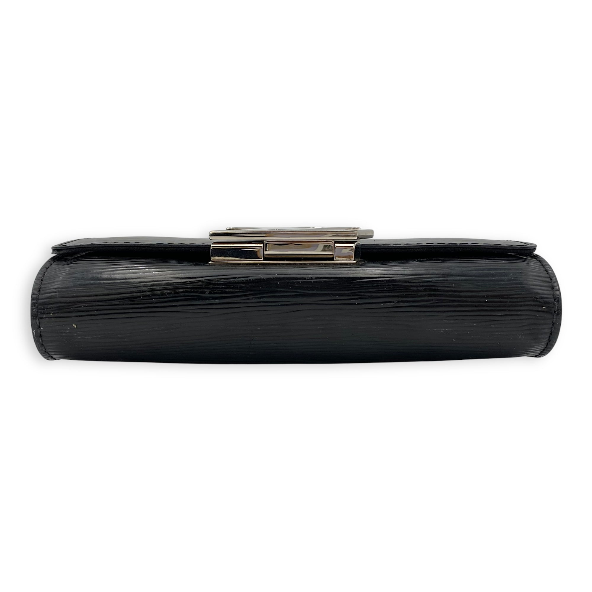 Louis Vuitton Louise Wallet On Chain Small Black in Epi Leather, Silver hardware_5