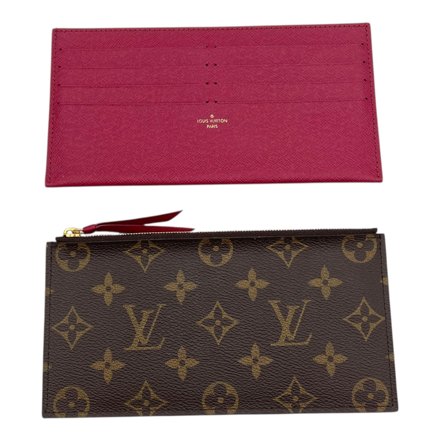 Louis Vuitton Felicie Wallet On Chain Brown in Monogram Coated Canvas, Gold hardware_7