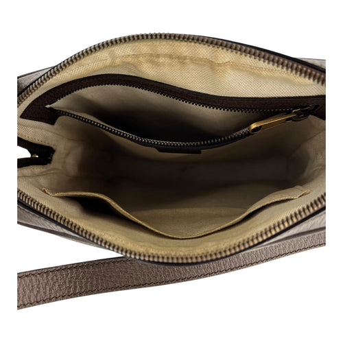 Gucci Ophidia Crossbody Bag Brown in Monogram Coated Canvas, Gold hardware_6