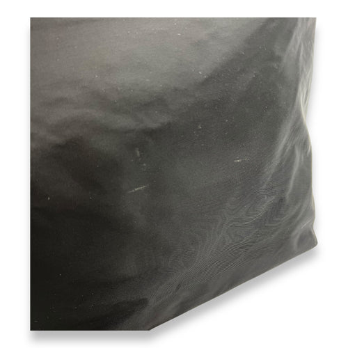 Prada Logo Top Handle Bag Black in Nylon, Silver hardware_7