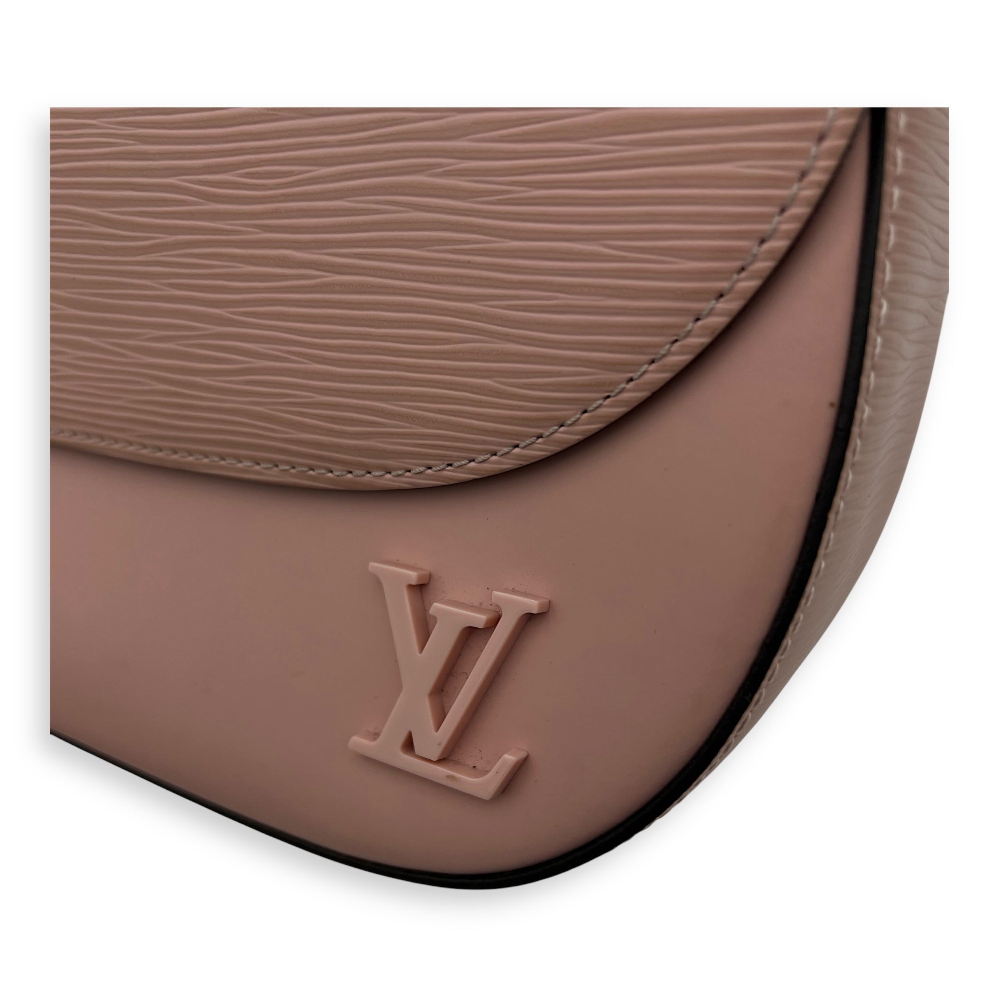 Louis Vuitton Luna Shoulder Bag Pink in Epi Leather, Silver hardware_7