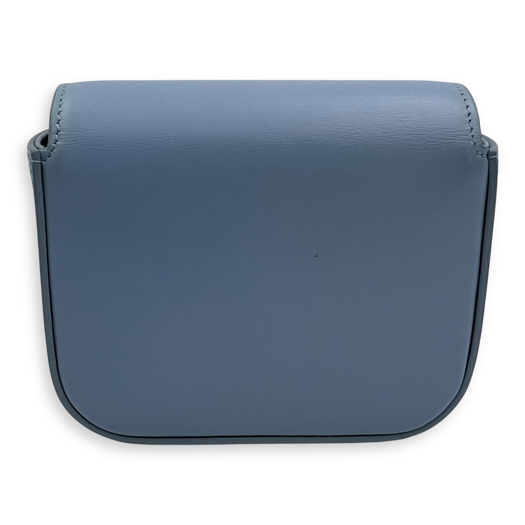 Celine Claude Crossbody Bag Blue in Calfskin, Gold hardware_2