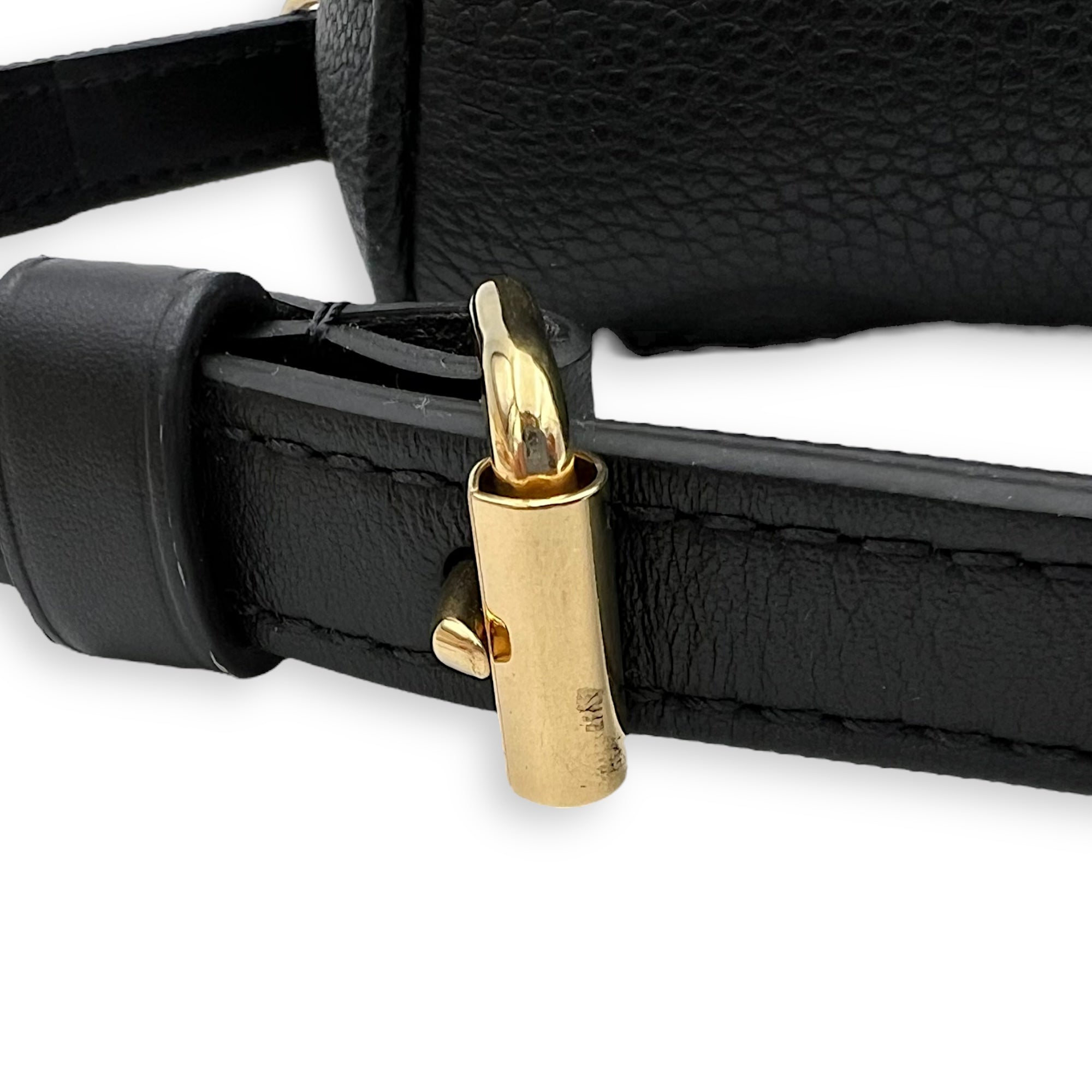 Louis Vuitton Speedy Bandouliere Top Handle Bag 20 Black in Empreinte Leather, Gold hardware_15