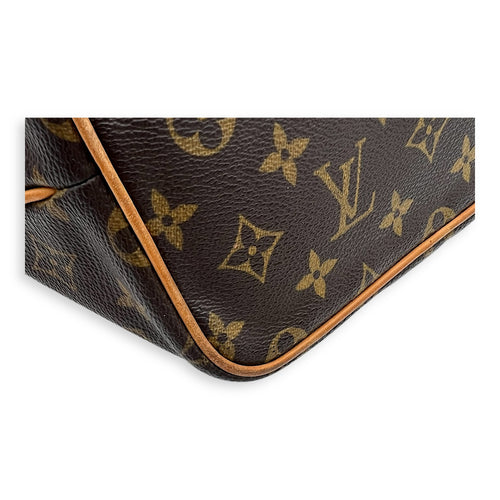 Louis Vuitton Palermo Top Handle Bag PM Brown in Monogram Coated Canvas, Gold hardware_12