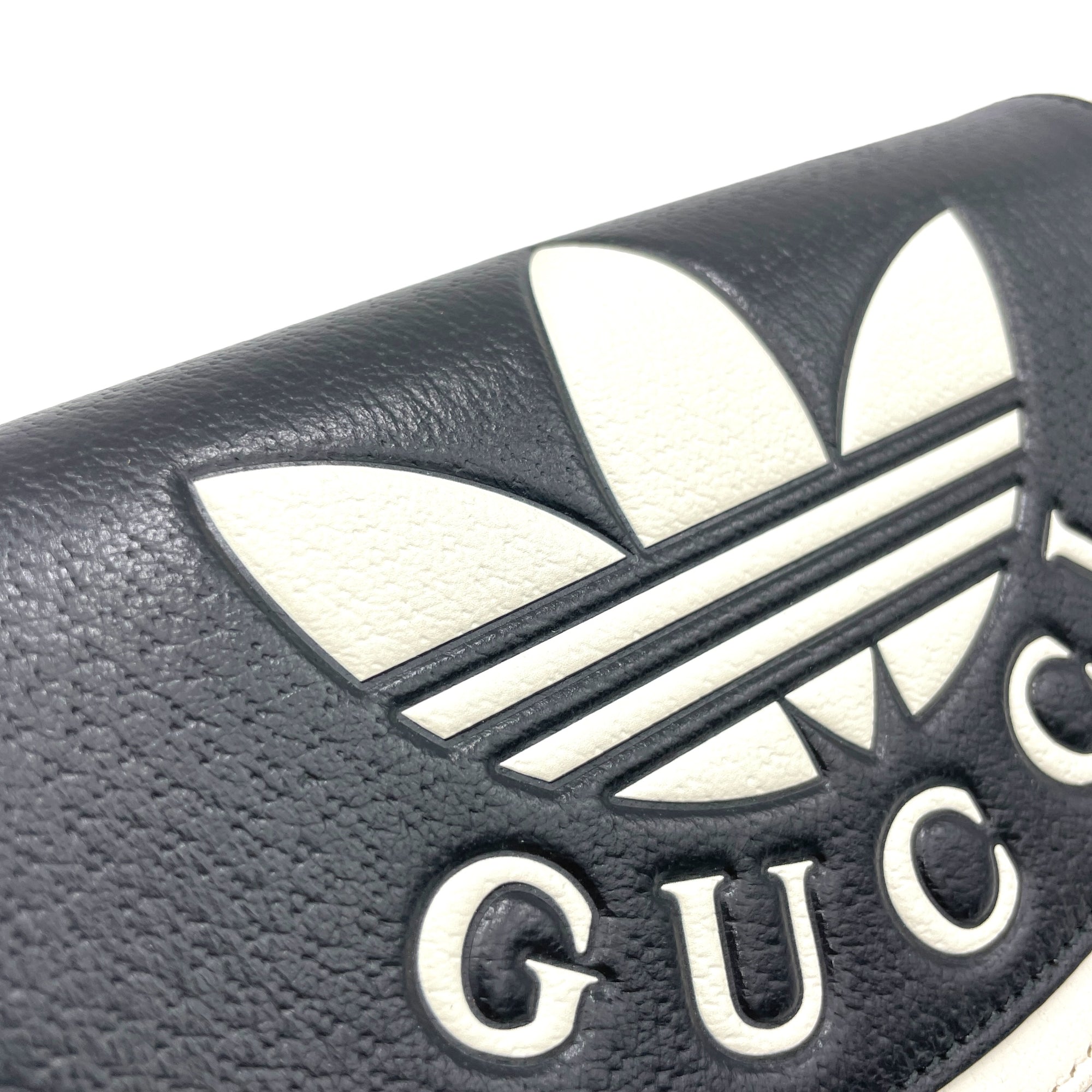 x Adidas Black Crossbody Bag in Calfskin, Gold hardware