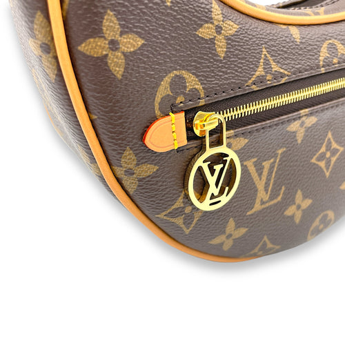 Loop Shoulder bag in Monogram coated canvas, Gold Hardware