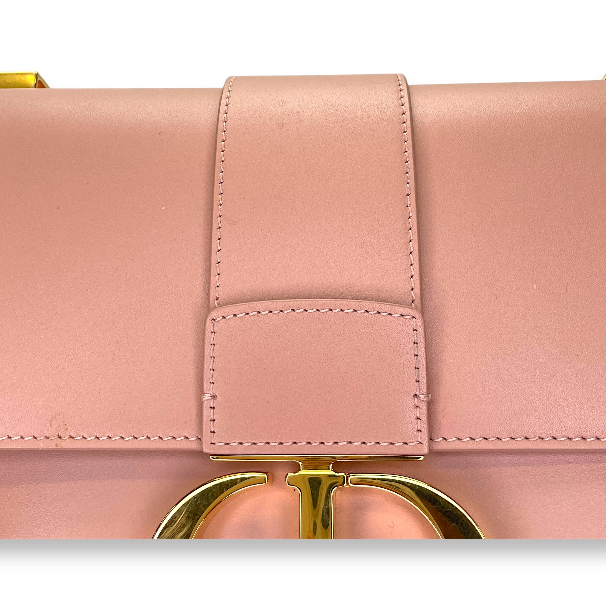 Montaigne Crossbody Bag 30 Pink in Calfskin, Gold hardware