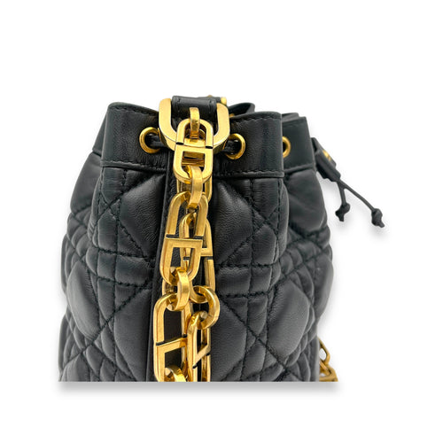 Jolie Bucket Crossbody bag in Lambskin, Gold Hardware