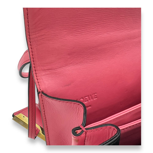 Barcelona Shoulder Bag Pink in Calfskin, Gold hardware