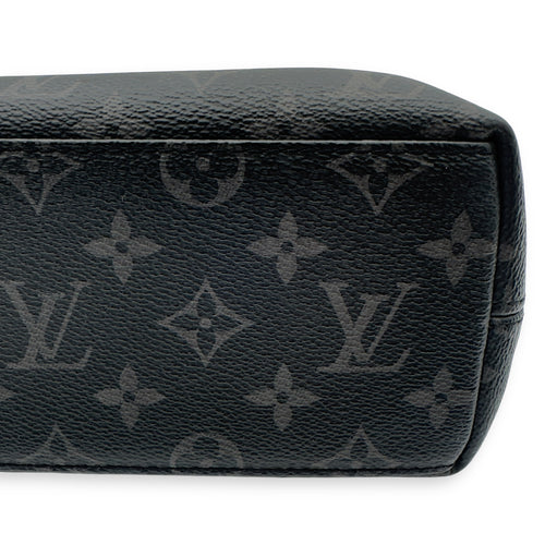 Louis Vuitton Explorer Briefcase Black Messenger in Coated Canvas, Silver hardware_18