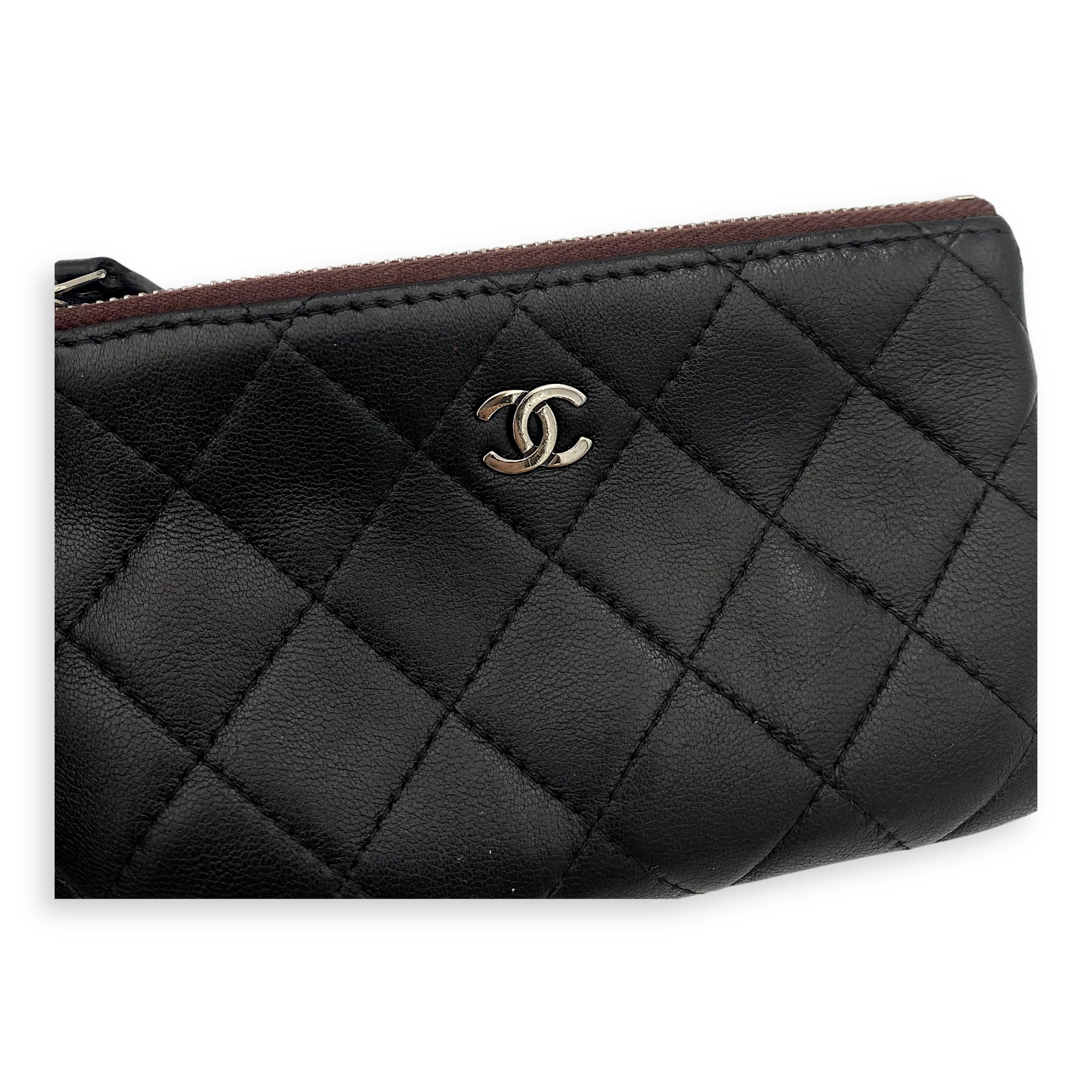 Chanel  Classic Mini Pouch in Lambskin, Silver Hardware_8