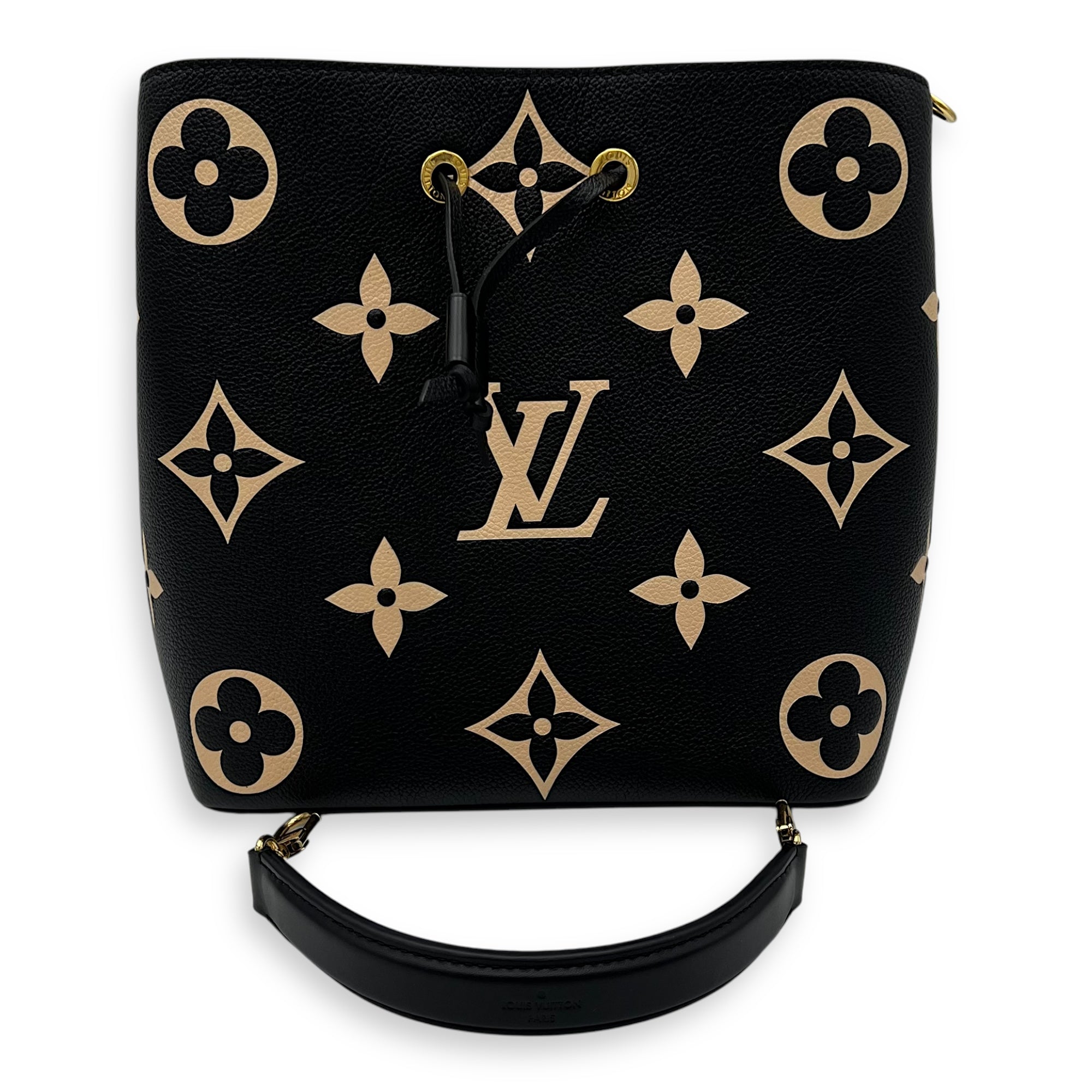 Louis Vuitton NeoNoe Bucket Bag Black in Empreinte Leather, Gold hardware_14