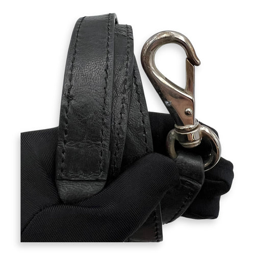 Givenchy Pandora Black Top Handle Bag in Distressed Leather, Silver hardware_15