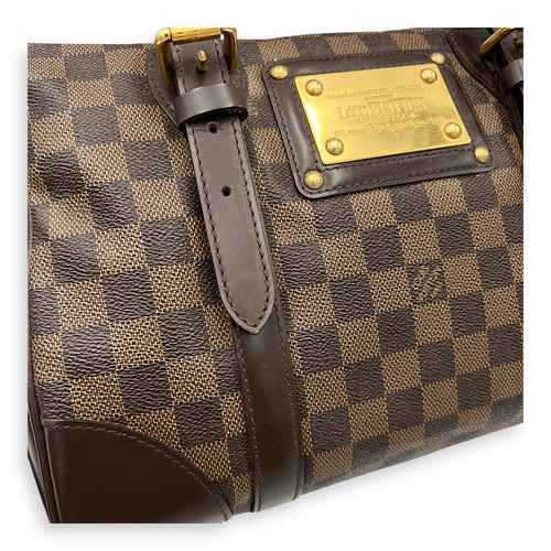 Louis Vuitton Berkeley Top Handle Bag Brown in Coated Canvas, Gold hardware_20