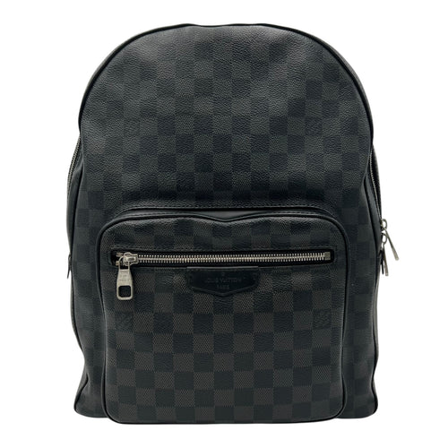 Louis Vuitton Josh Backpack Black in Coated Canvas, Silver hardware_1