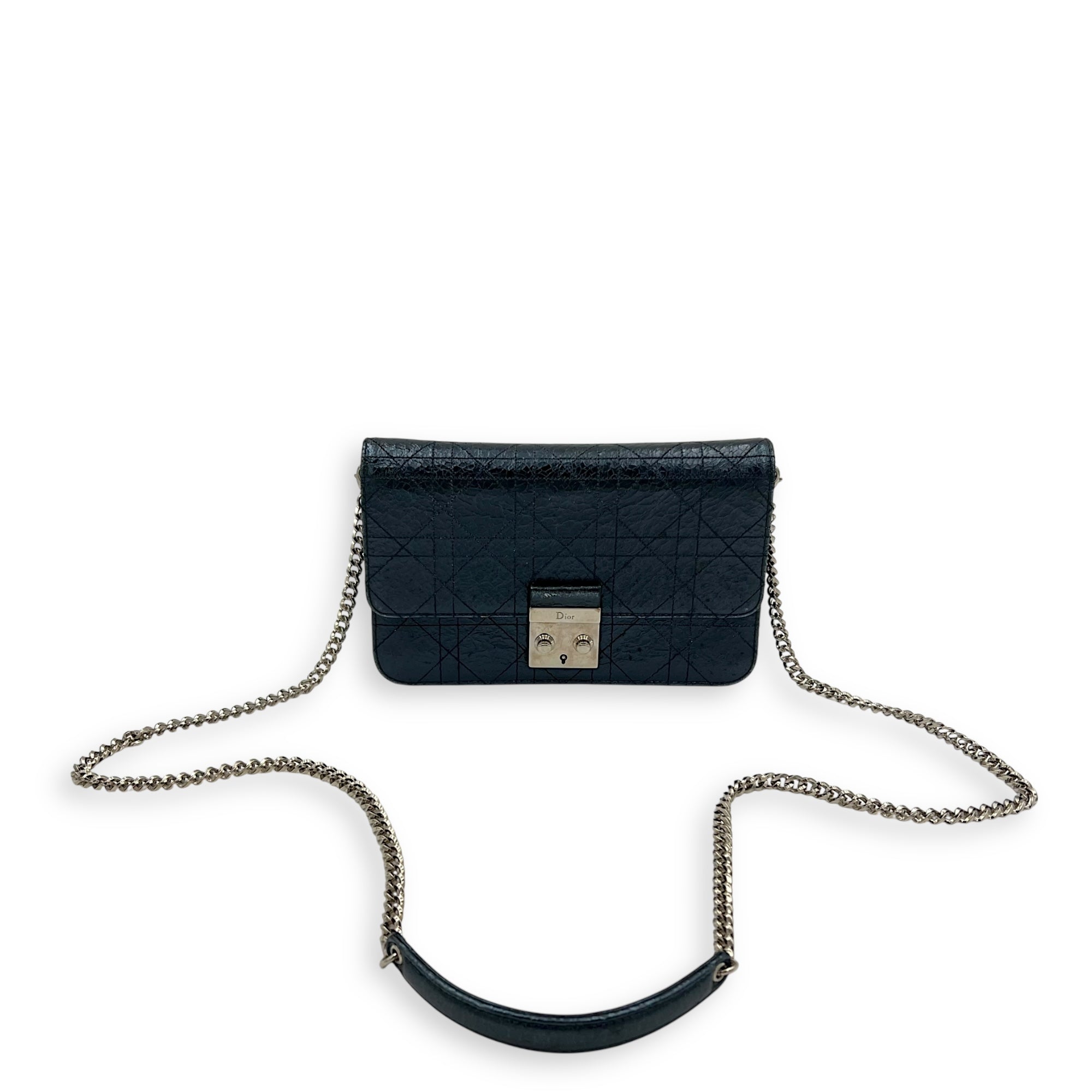 Dior Miss Dior Wallet On Chain Multi-colour in Calfskin, Silver hardware_18