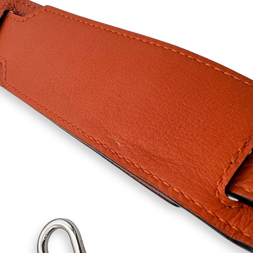 Loewe Puzzle Medium Orange Crossbody Bag in Calfskin, Silver hardware_18
