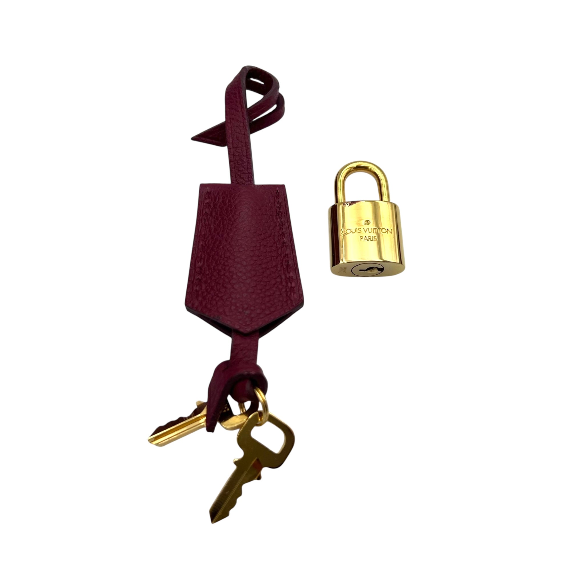 Louis Vuitton Speedy Bandouliere Top Handle Bag Red in Monogram Empreinte Leather, Gold hardware_18