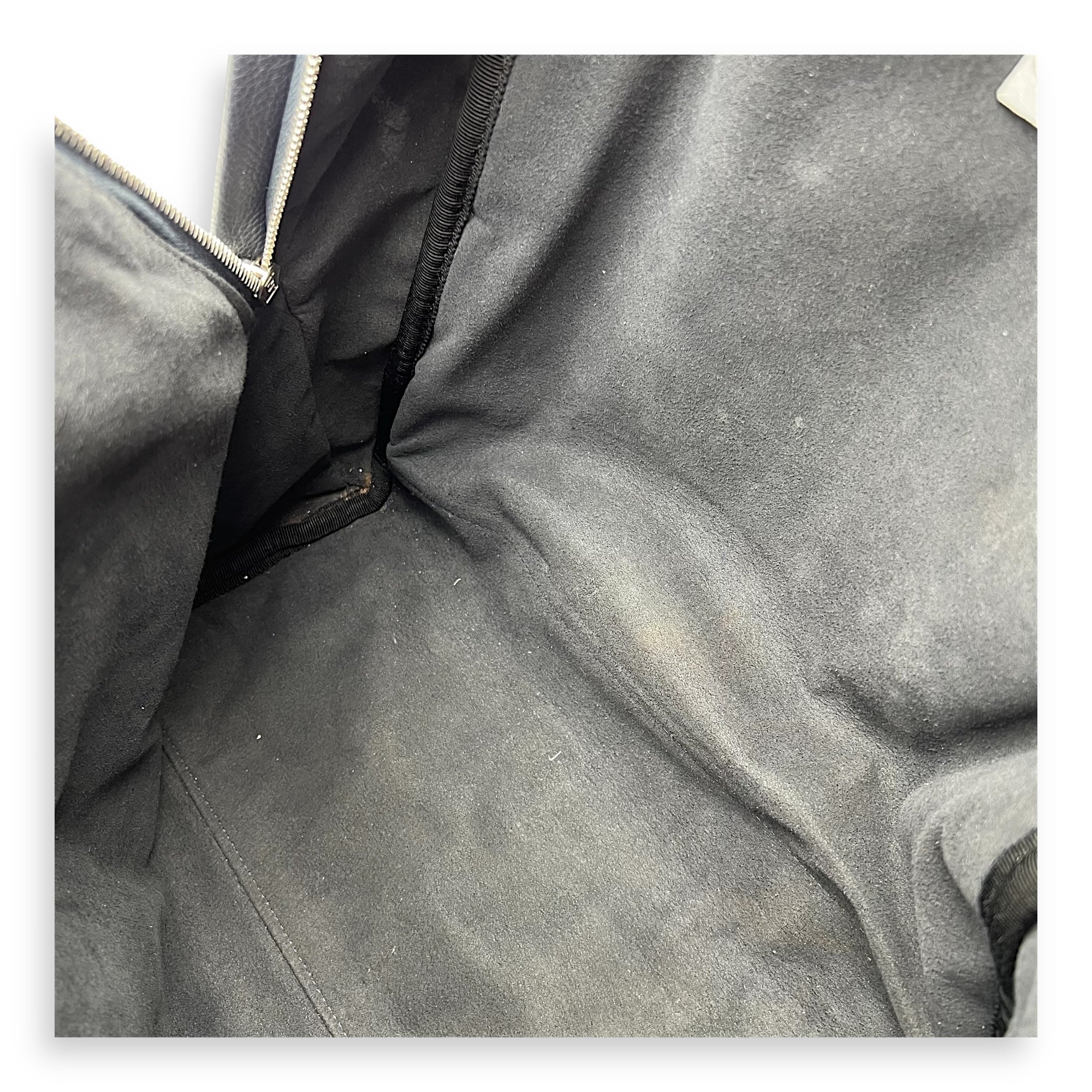 Fendi Chiodo Backpack Blue in Calfskin, Silver hardware_4
