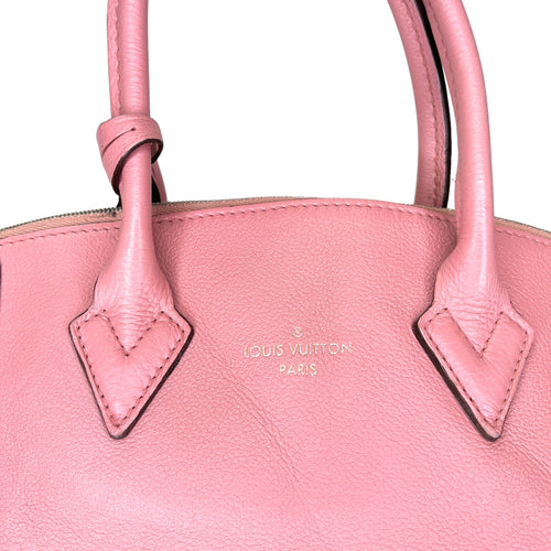 Soft Lockit PM Pink Top Handle Bag in Calfskin, Silver hardware