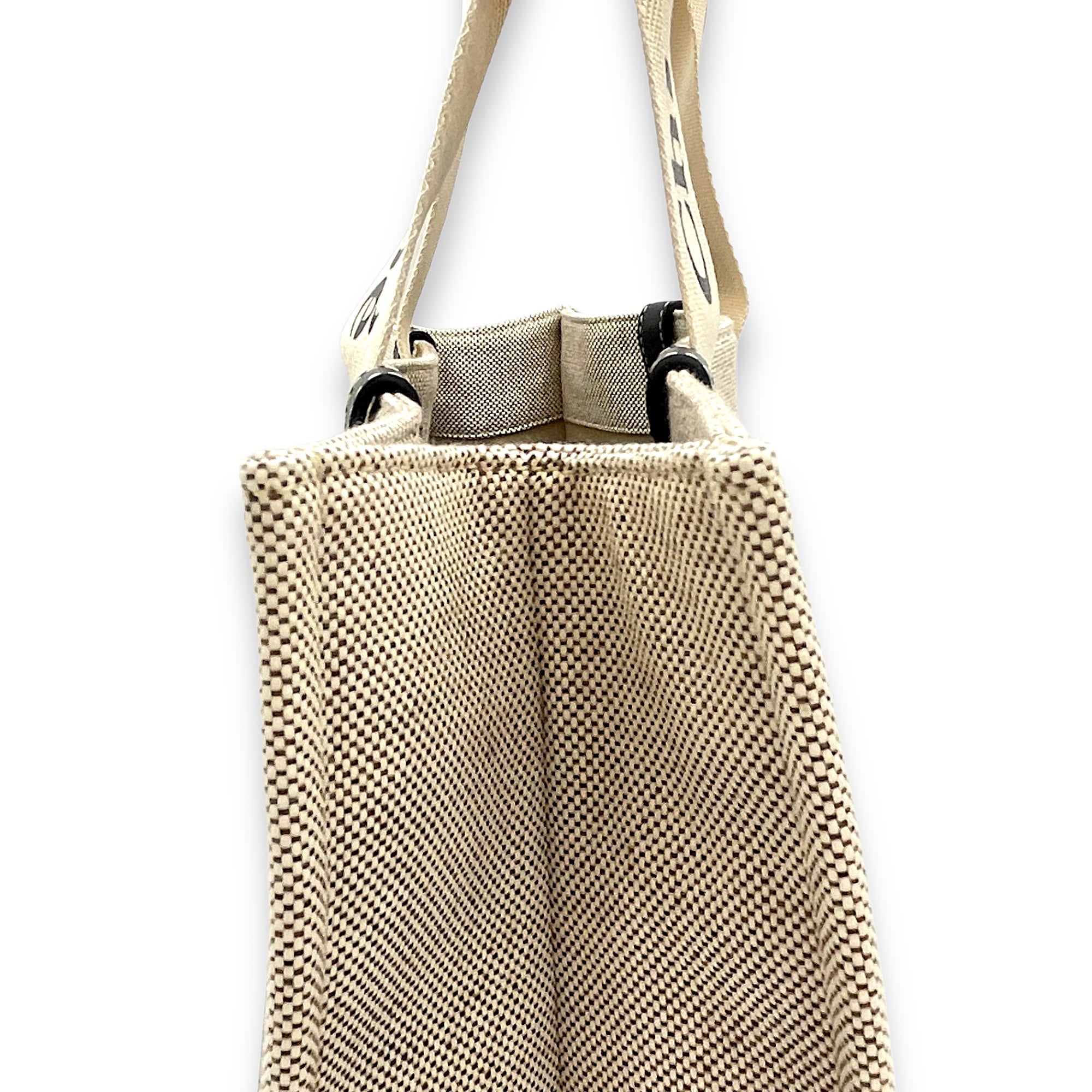 Woody Tote Bag Large Beige in Canvas