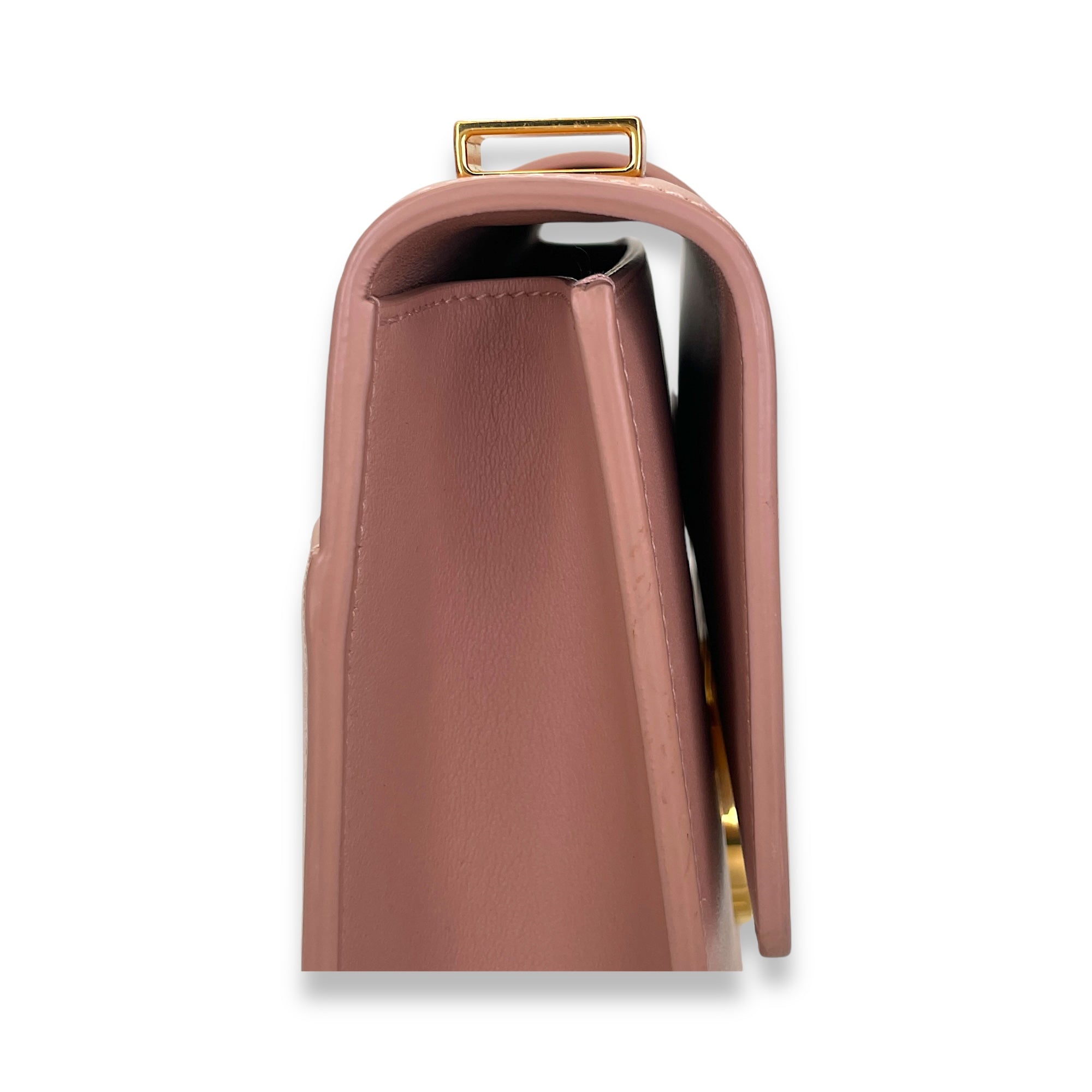 Montaigne Crossbody Bag 30 Pink in Calfskin, Gold hardware