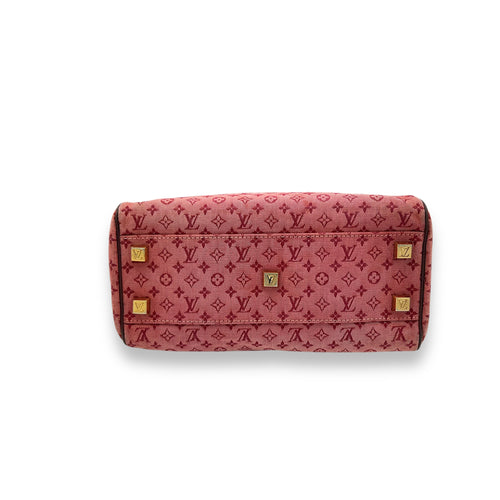 Louis Vuitton Josephine Top Handle Bag Medium Pink in Canvas, Gold hardware_5