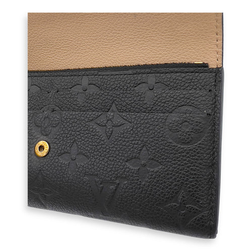 Louis Vuitton Emilie Wallet Black in Empreinte Leather, Gold hardware_19