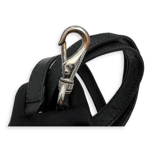 Givenchy Pandora Black Top Handle Bag in Distressed Leather, Silver hardware_16