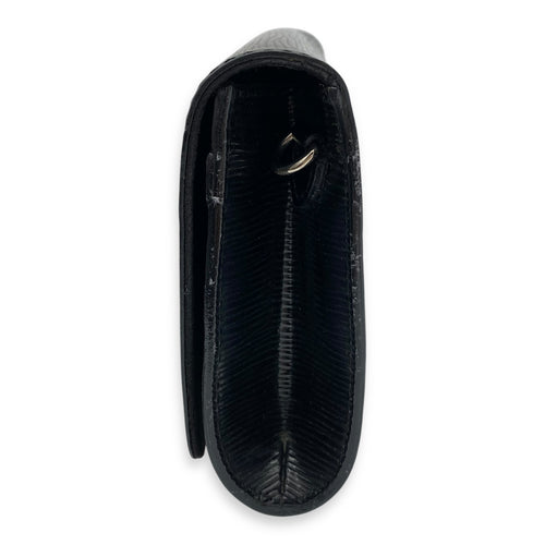 Louis Vuitton Louise Wallet On Chain Small Black in Epi Leather, Silver hardware_4
