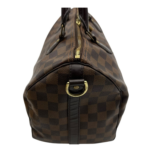 Louis Vuitton Speedy Top Handle Bag 30 Brown in Canvas, Gold hardware_9