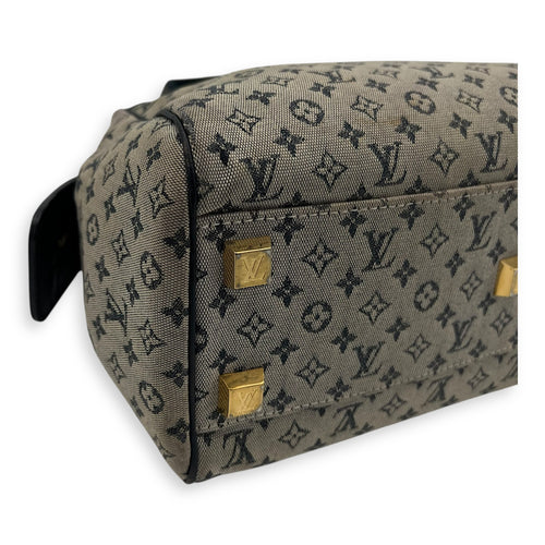 Louis Vuitton Josephine Shoulder Bag Grey in Jacquard, Gold hardware_8