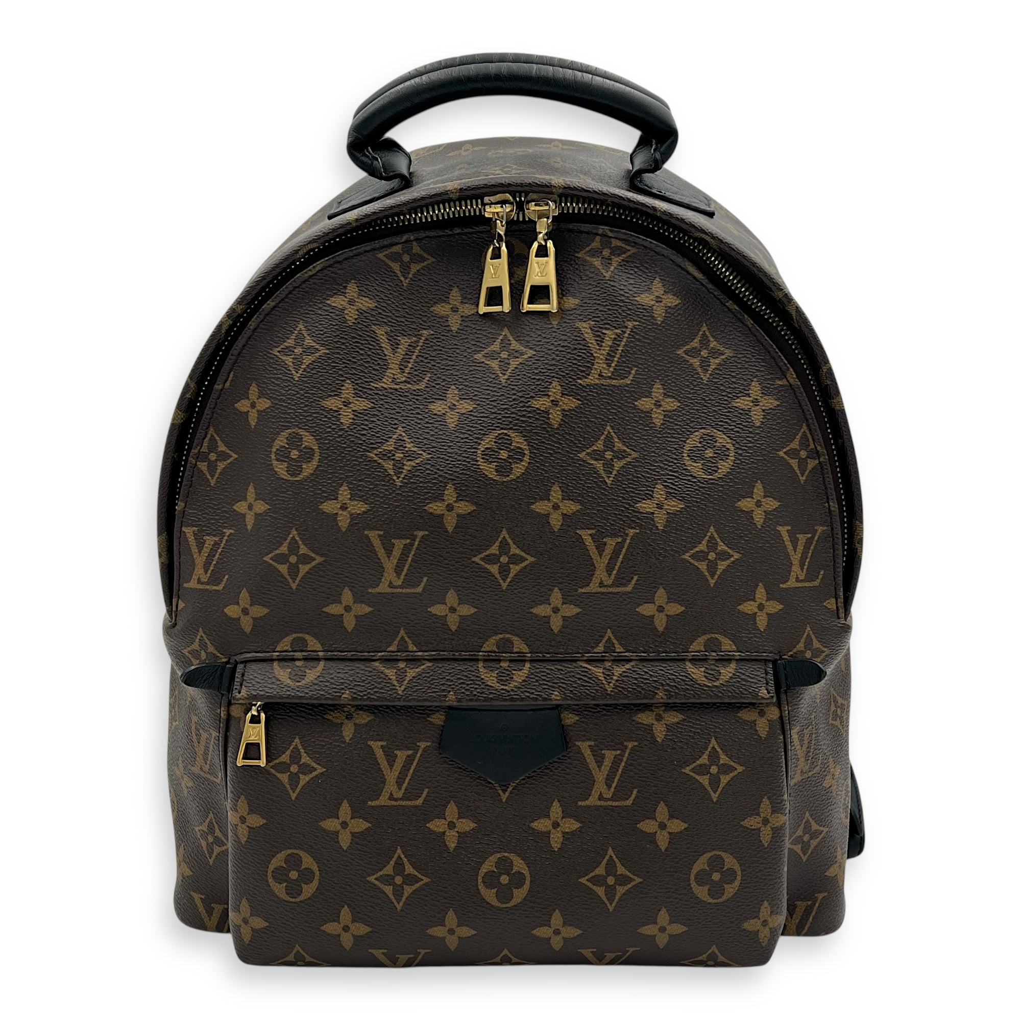 Louis Vuitton Palm Springs Backpack MM Brown in Coated Canvas, Gold hardware_1