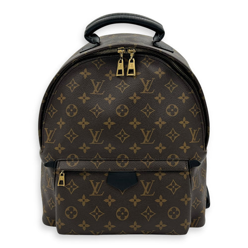 Louis Vuitton Palm Springs Backpack MM Brown in Coated Canvas, Gold hardware_1