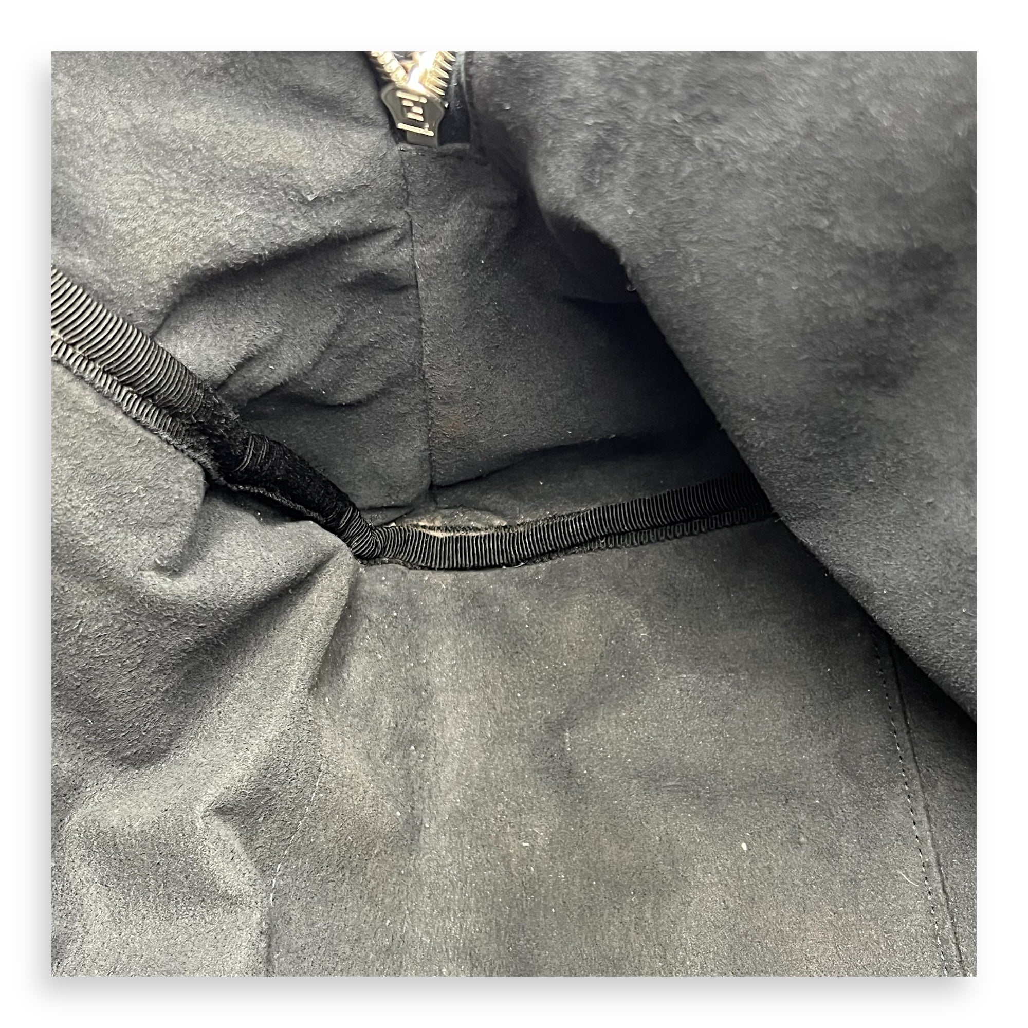 Fendi Chiodo Backpack Blue in Calfskin, Silver hardware_13