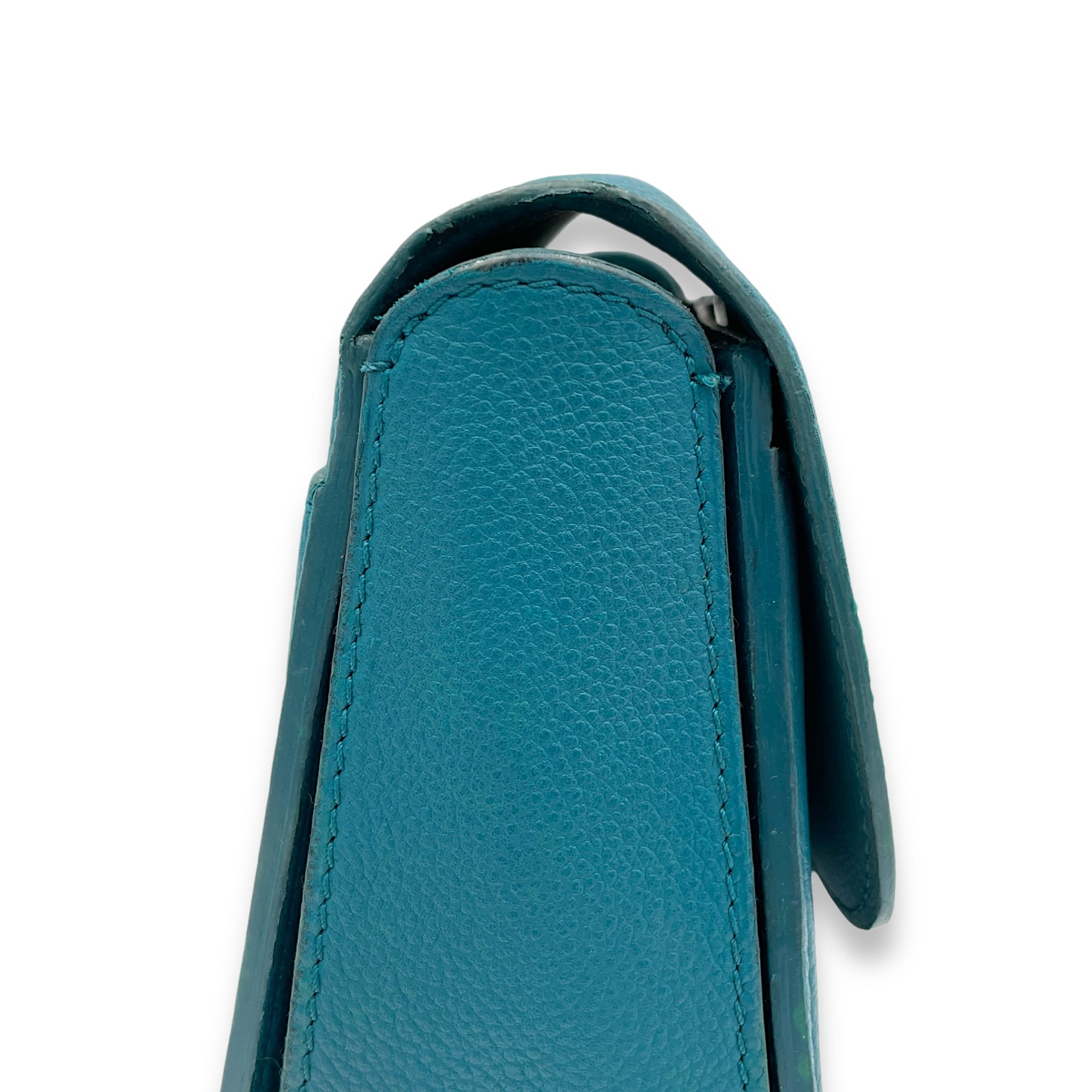 Vivienne Crossbody Bag Blue in Calfskin, Silver hardware