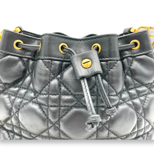 Jolie Bucket Crossbody bag in Lambskin, Gold Hardware